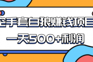 某团队收费项目：空手套白狼，一天500+利润，人人可做