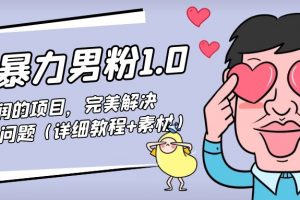 暴力男粉1.0：高利润的项目，完美解决收款风险问题（详细教程+素材）