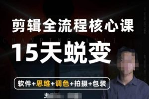 阿晖【全能剪辑高手训练营】剪辑+思维+调色+拍摄+包装（5合1）